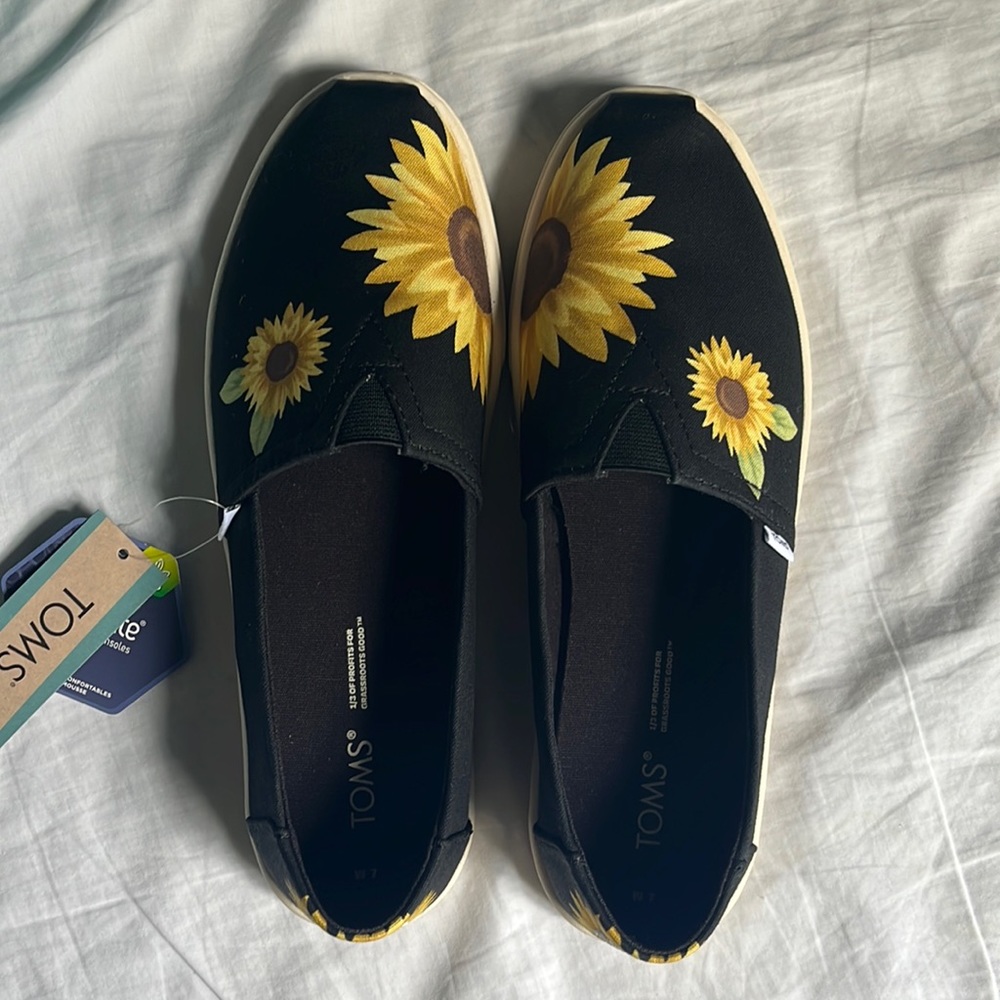 Toms Alpargata Cupsole Shoes in Sunflower